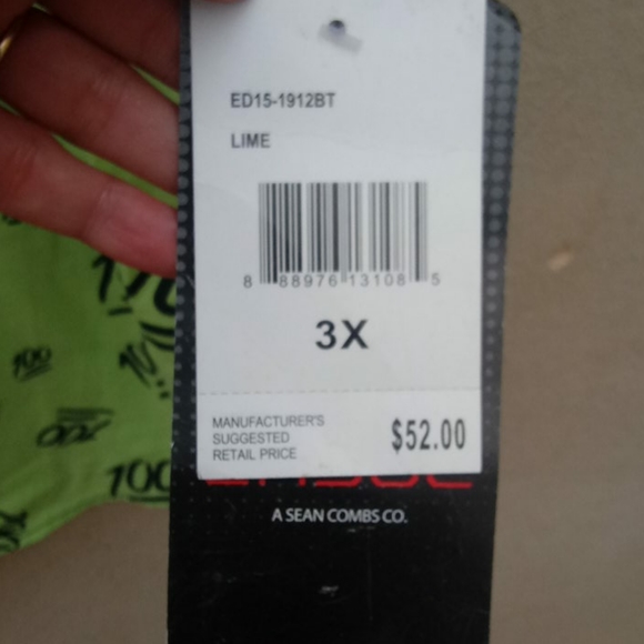 A Sean Combs Co ENYCE 100 Lime Shirt - Picture 7 of 16